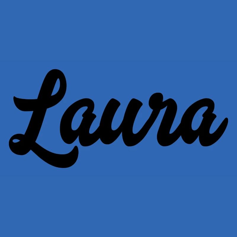 Laura benutzerdefinierte Text Geburtstagsname