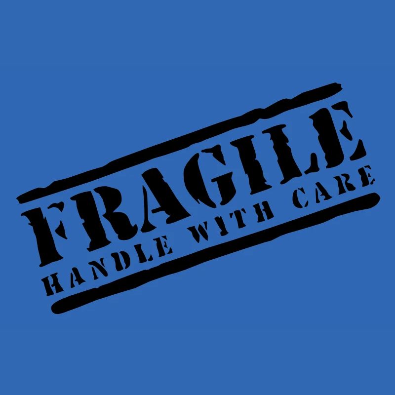 Poignée fragile avec soin