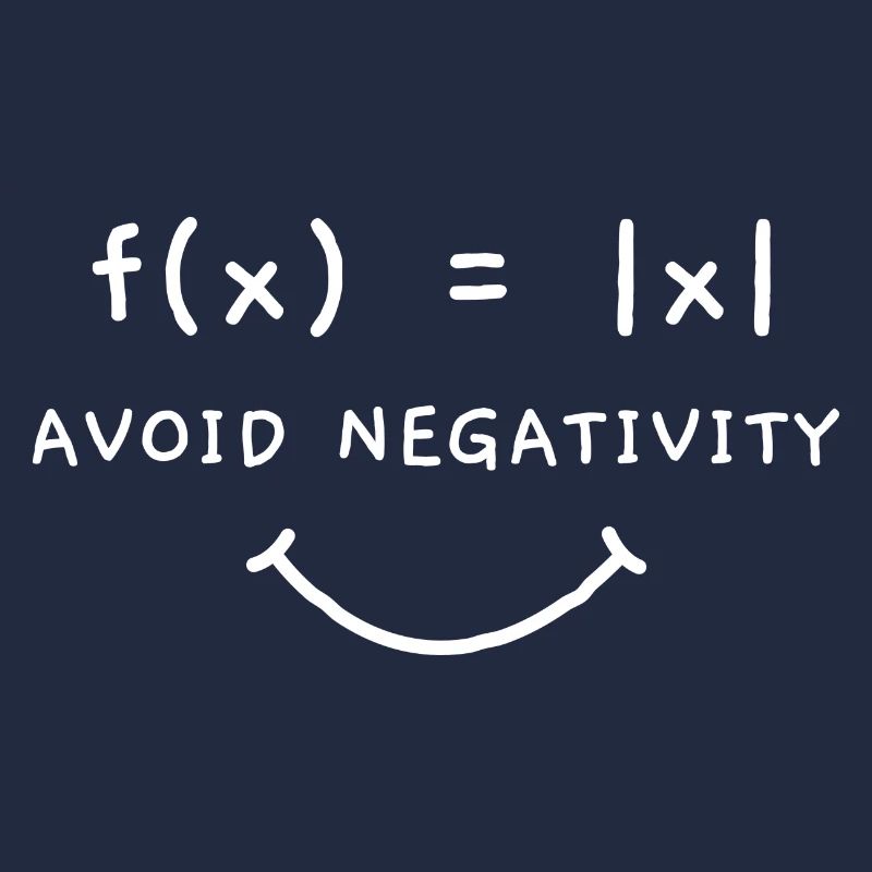 Math equation optimism saying smile gift