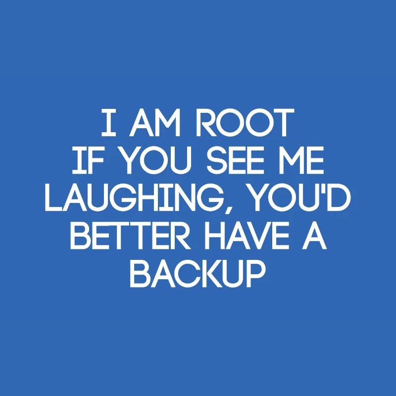 Je suis root Drôle dire admin linux