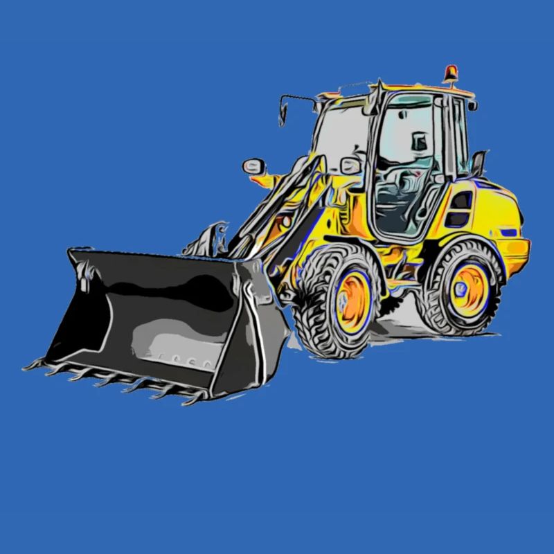 Wheel loader medium Colored Wheel loader Shovel loader