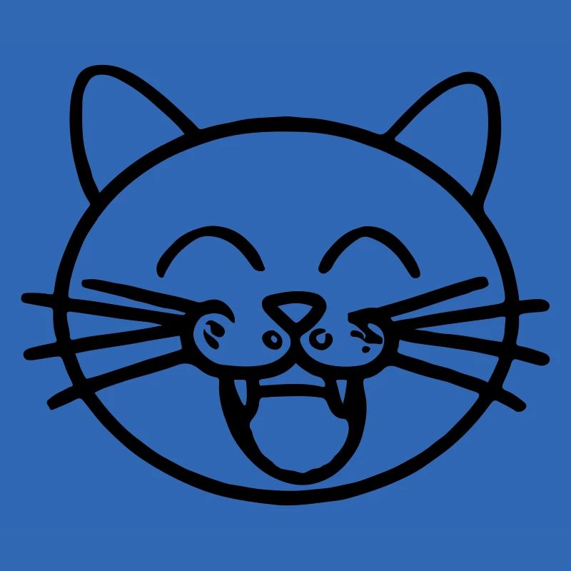 Lächelnde Katze Lustig Lachen Katze Geschenkidee