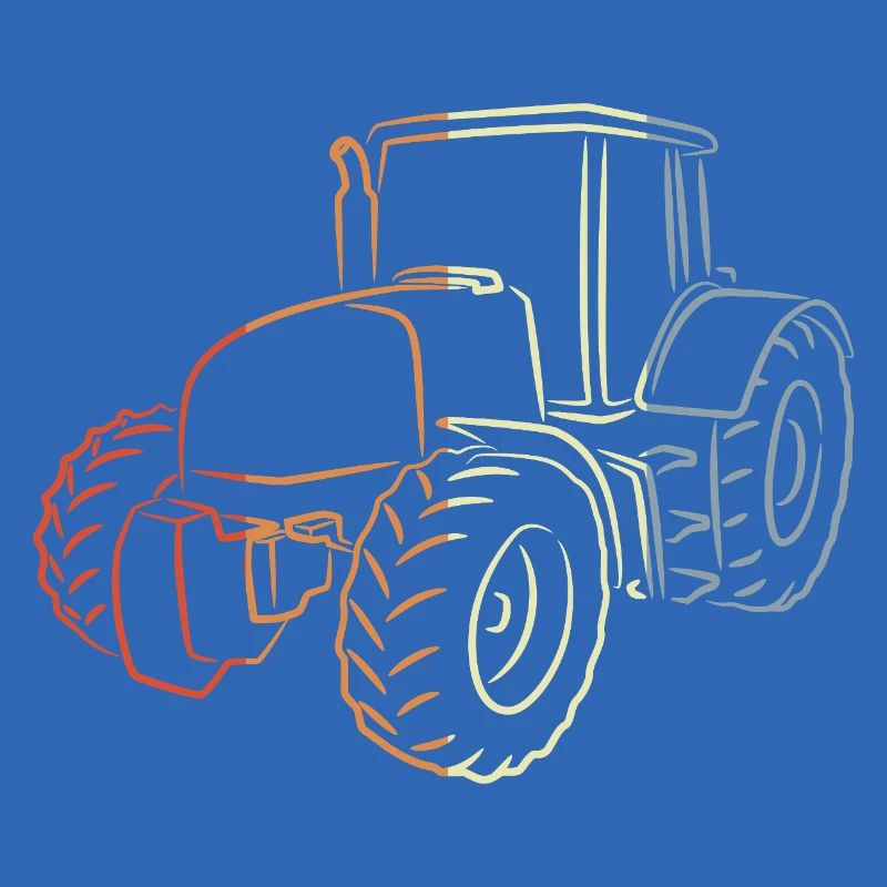 Retro Tractor Sketch