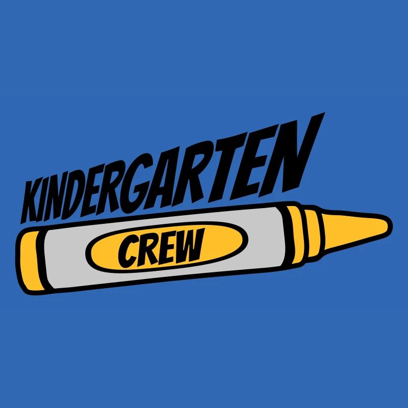 Équipe de crayon de cire de l’équipe de la maternelle