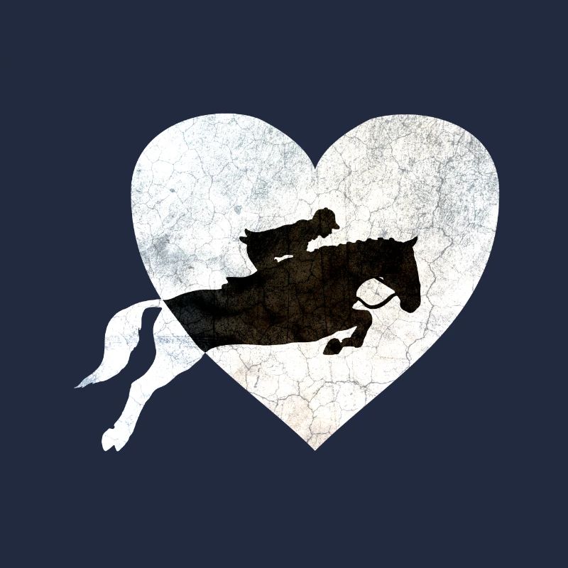 Springreiter auf Springpferd