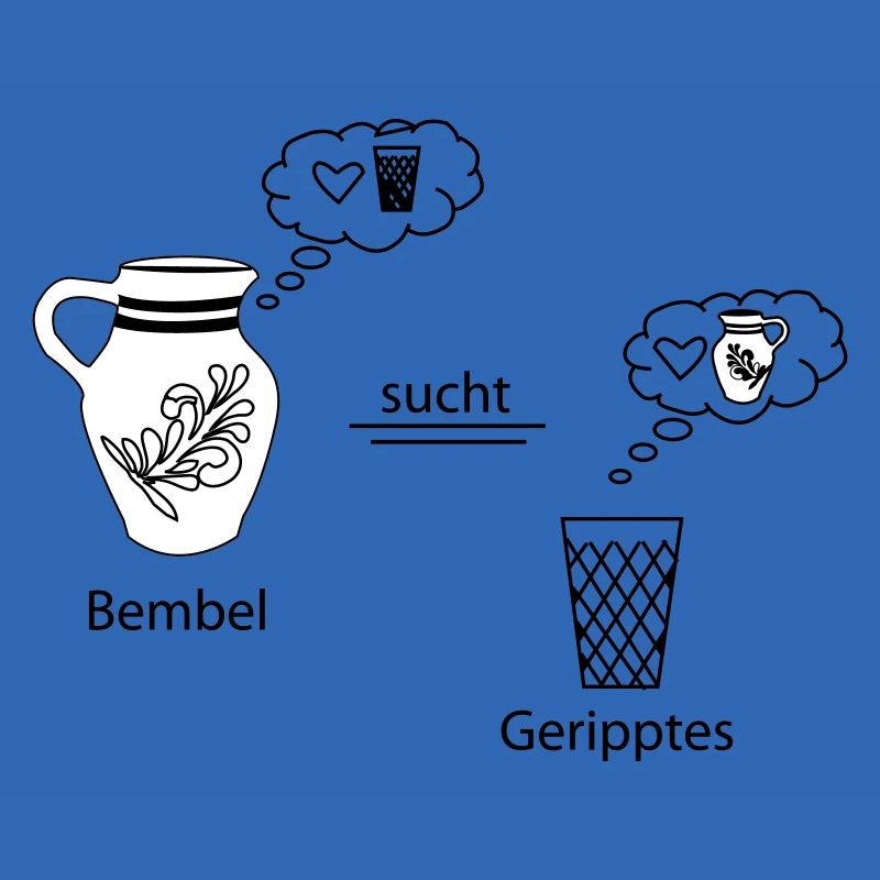 Denkblasen Bembel und Geripptes