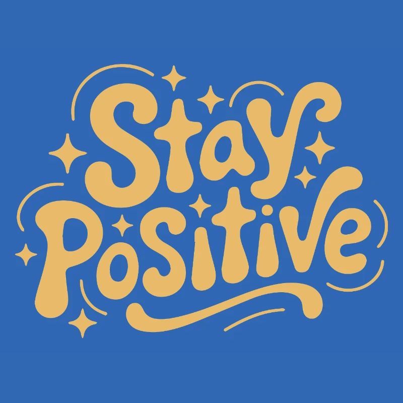 Bleib positiv, Retro Doodle