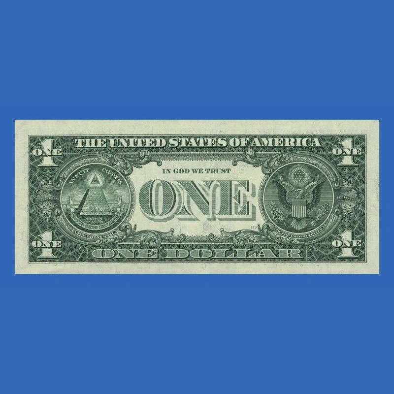 One Dollar Bill. Ein Dollar Schein