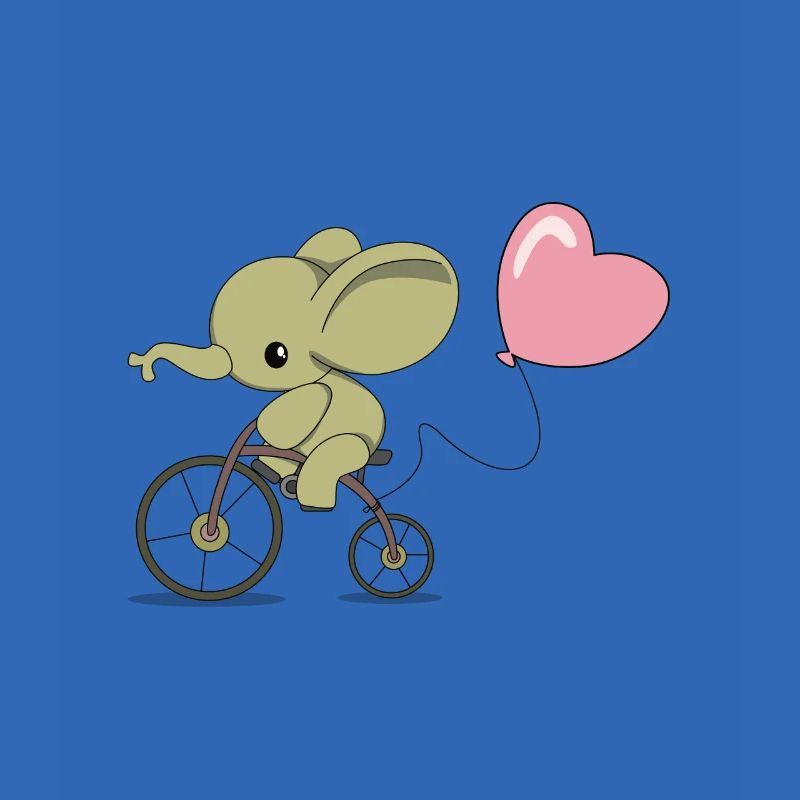 Éléphant à vélo