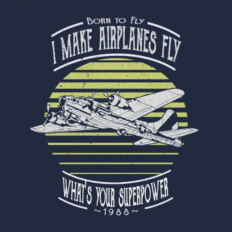 I Let Airplanes Fly Aviator Pilot Funny