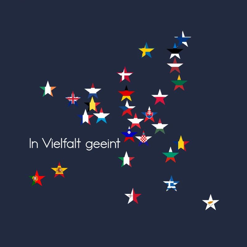 L’Europe Étoiles Drapeaux Uni dans la diversité
