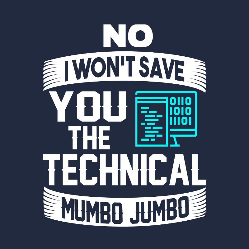 Lustiges technisches Mumbo Jumbo-Programmierergeschenk