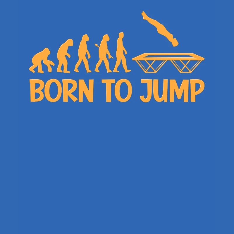 Saut de trampoline disant évolution