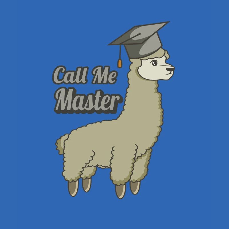 Master Studium Absolvent Uni Alpaka Abschluss Cool