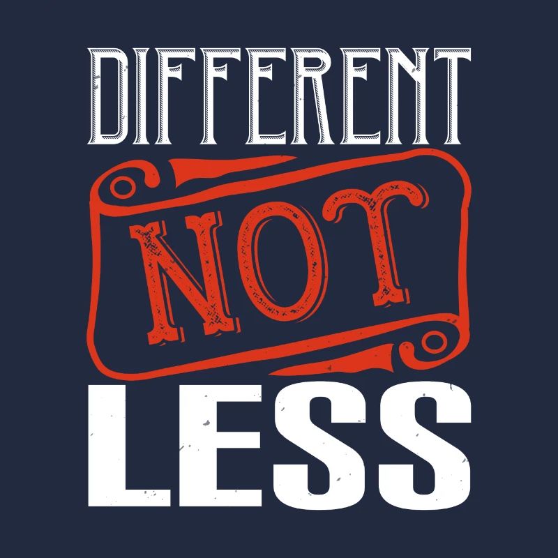 different not less