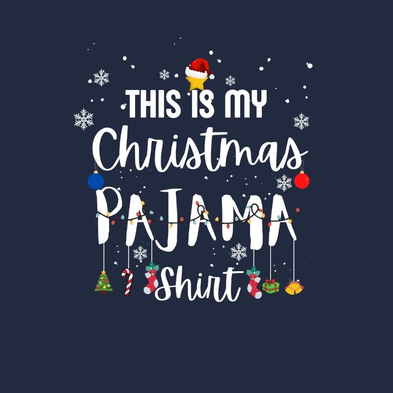 C’est mon pyjama de Noël Lumières de Noël Drôle