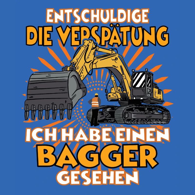 Ich habe einen Bagger gesehen Bagger