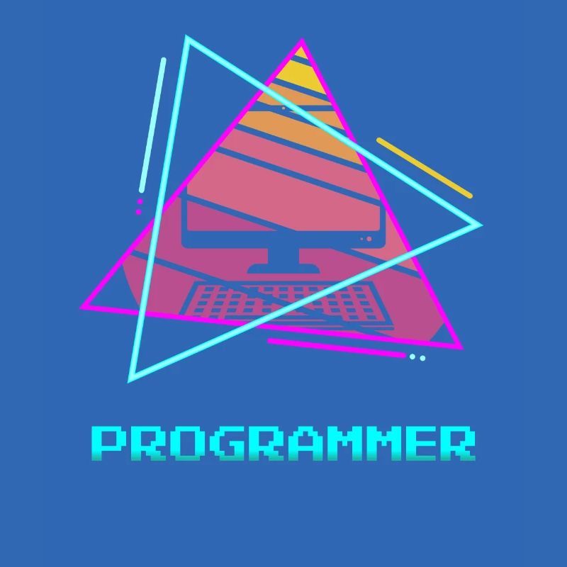 Retro Programmer Computer Programming