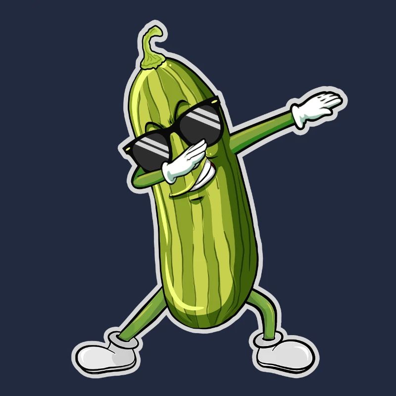 Dabbing Pickle Dancing Cucumber lover Funny Dab