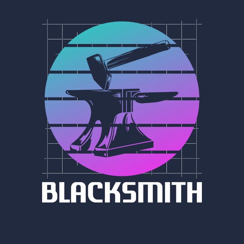 Rétro Vintage Classic Blacksmith Blacksmithing