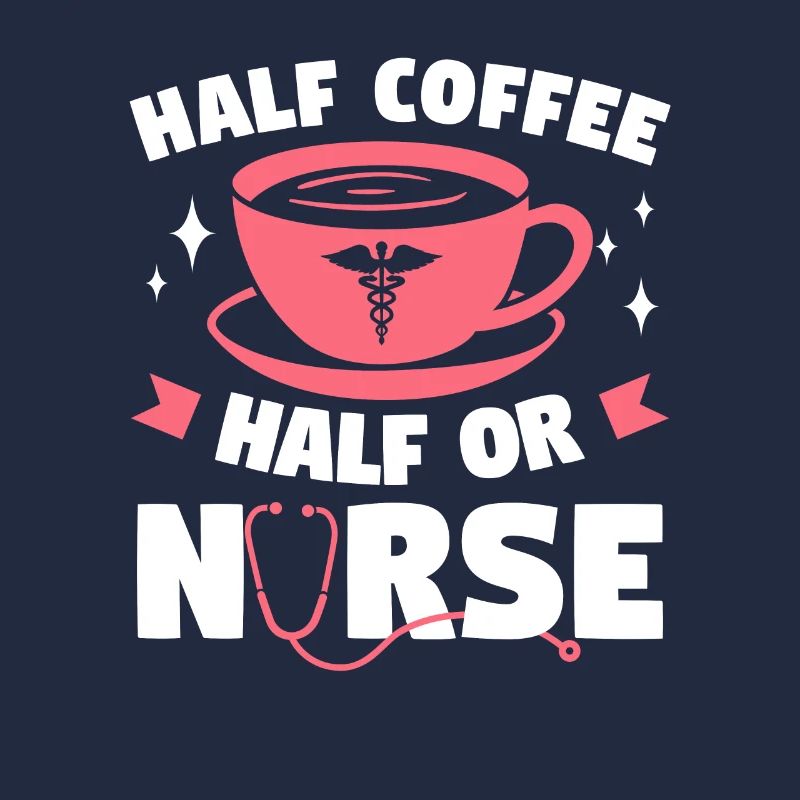 Halber Kaffee Halb ODER Krankenschwester OP-Krankenschwestern RN