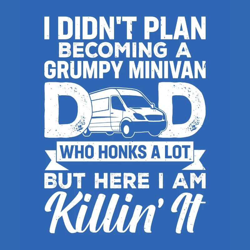 Papa travaille Conduit Minivan Papa Mode de vie Geschen
