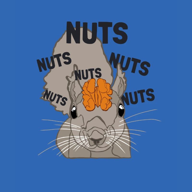 Nuts Brain Fuchshörnchen Grauhörnchen Squirrel