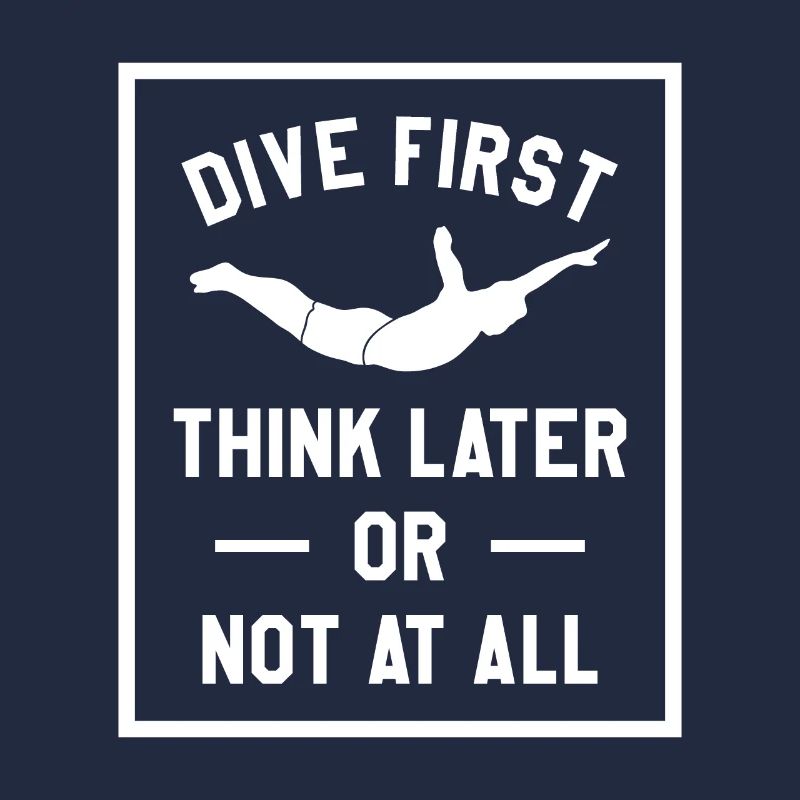 Erst tauchen, später denken oder gar nicht Klippenspringen