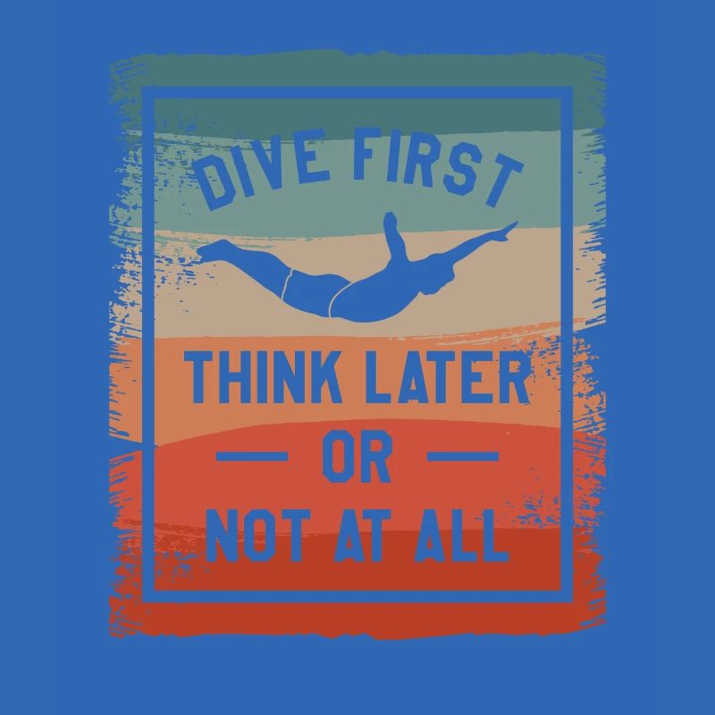 Erst tauchen, später denken oder gar nicht Klippenspringen