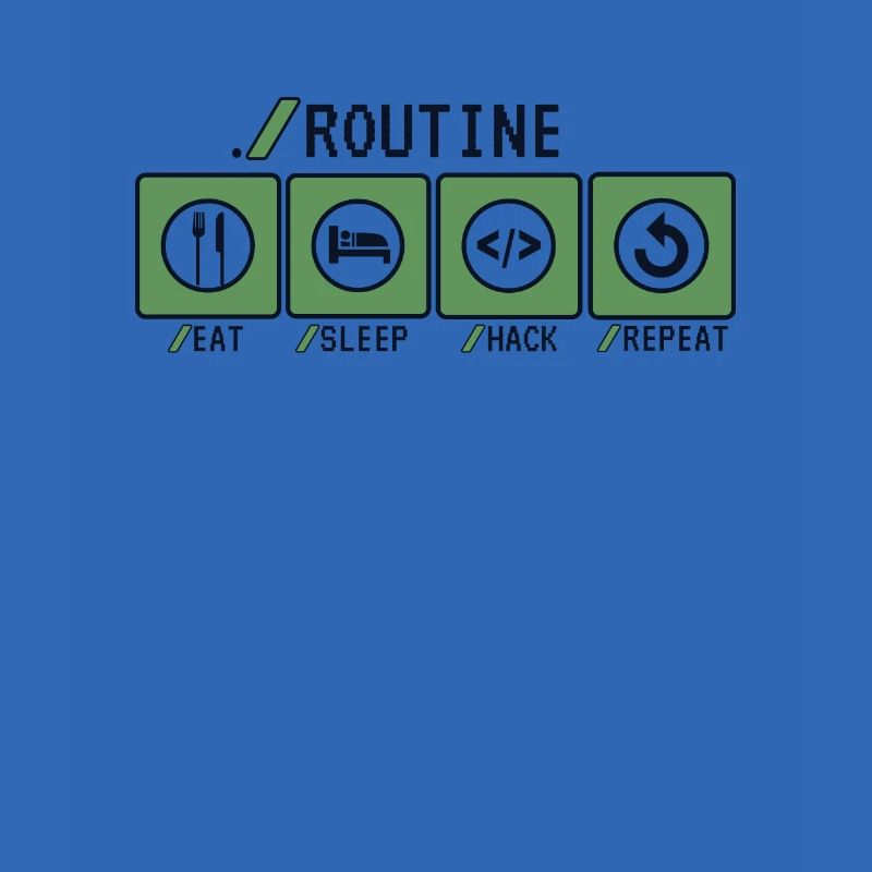 Routine Eat Sleep Hack Repeat Sniffer Phishing