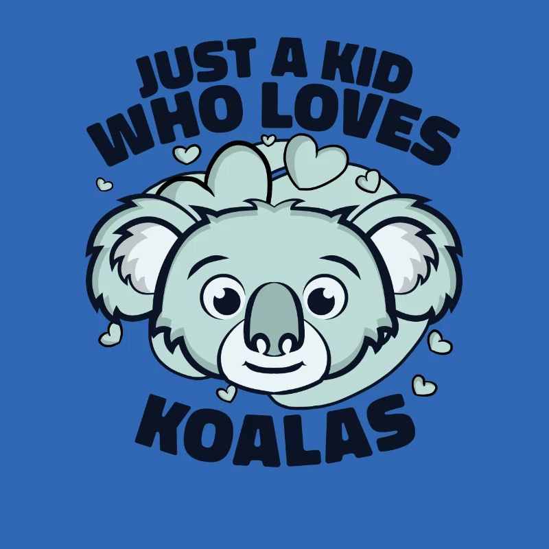 Nur ein Kind, das Koalas liebt Koalabär Eukalyptus
