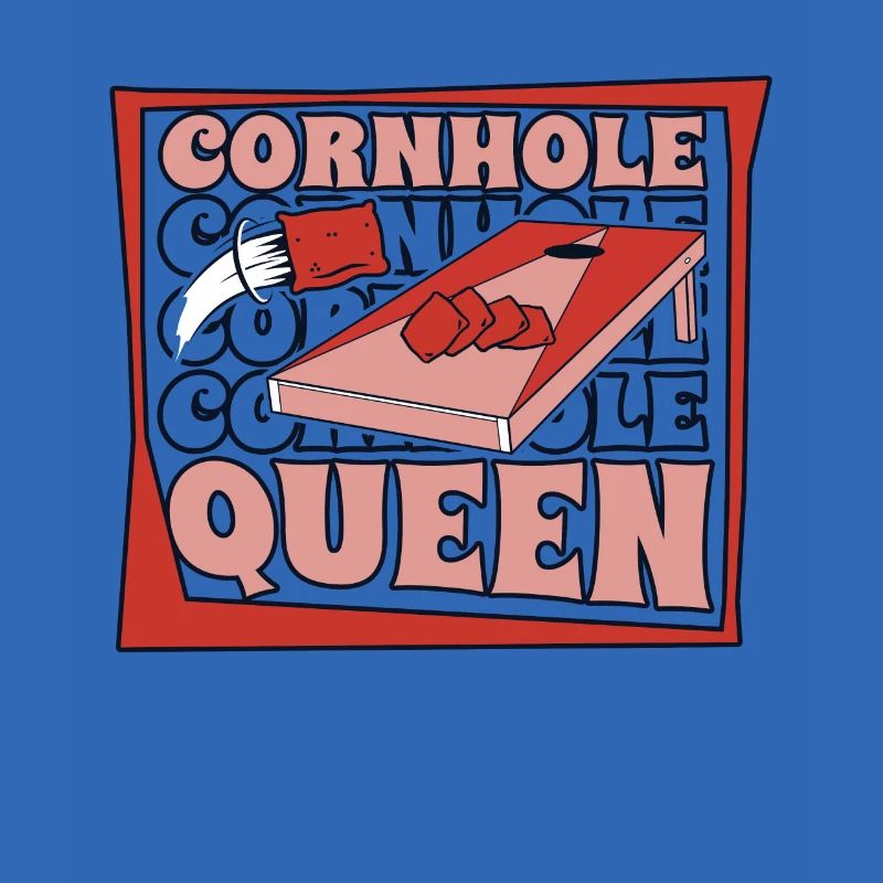 Cornhole Queen Spielbretter Sitzsack Profi