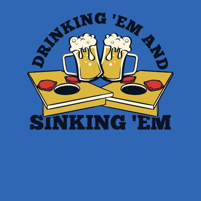 Drinking And Sinking Boards Bean Bag Game Cornhole
