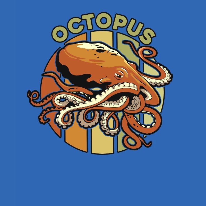 Rétro Céphalopode Octopodes Octopoda Lover Octopus