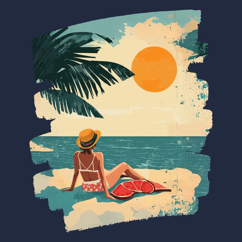 Sommer Strand Retro