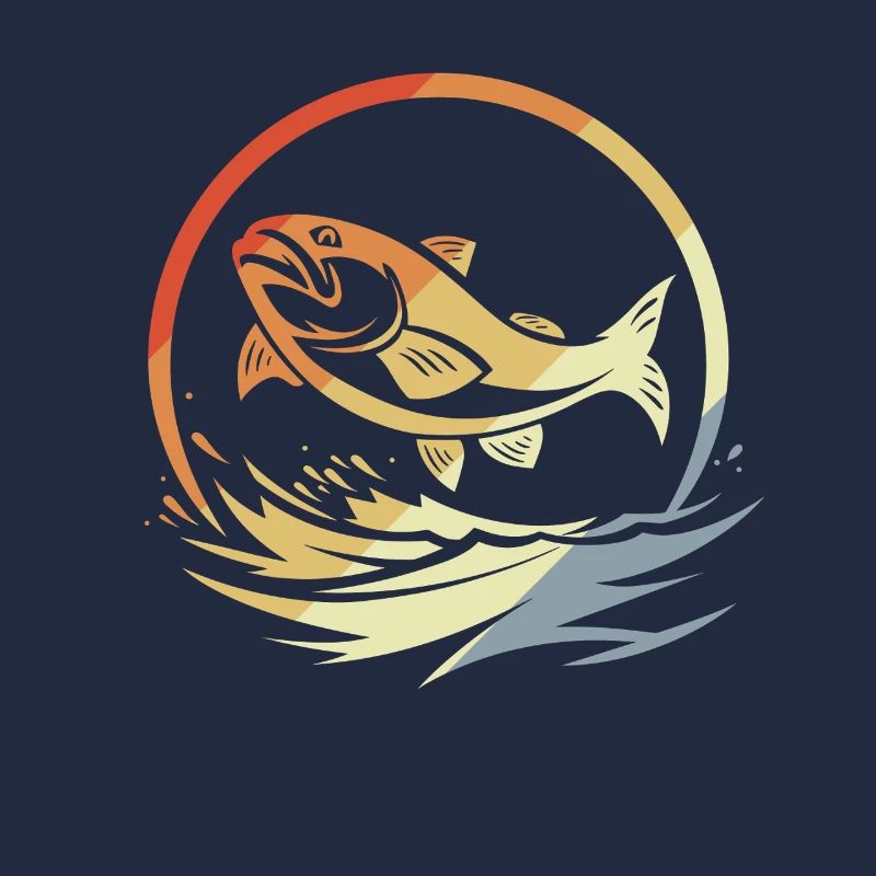 Pêche de style rétro