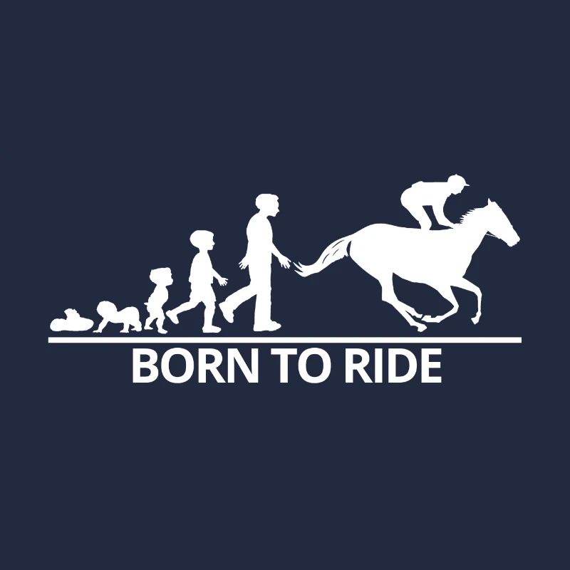 Pferde Pferd Reiterin Reiter Evolution Geschenk