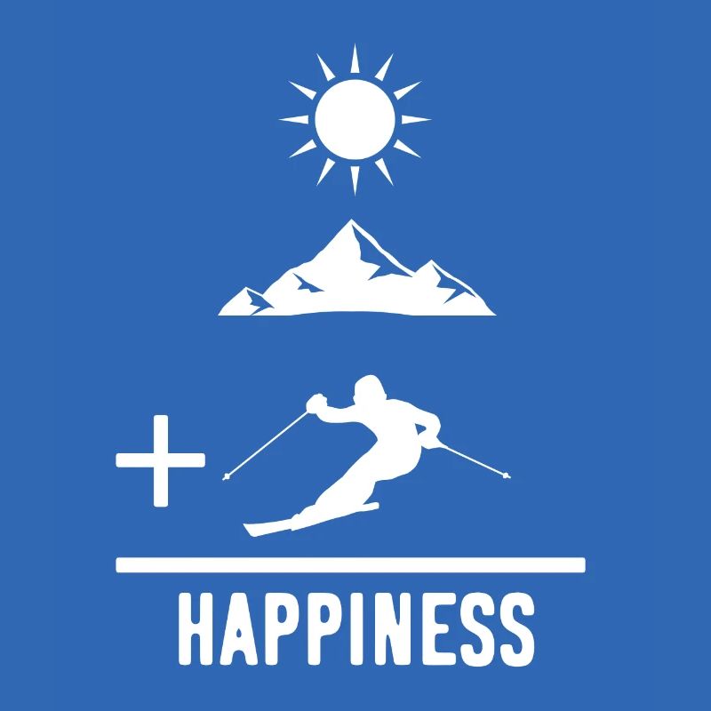 Vacances de ski math blanc