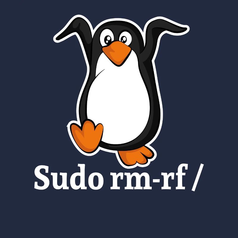 Tux Linux Penguin Sudo Rm Rf | Computer Geek Hack