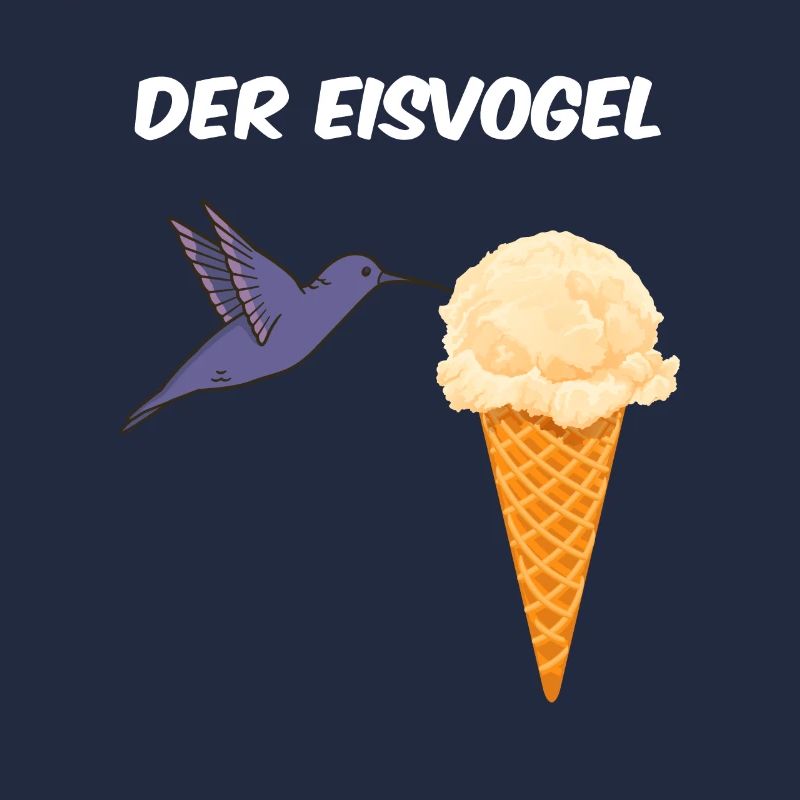 Der Eisvogel liebt leckeres Eis
