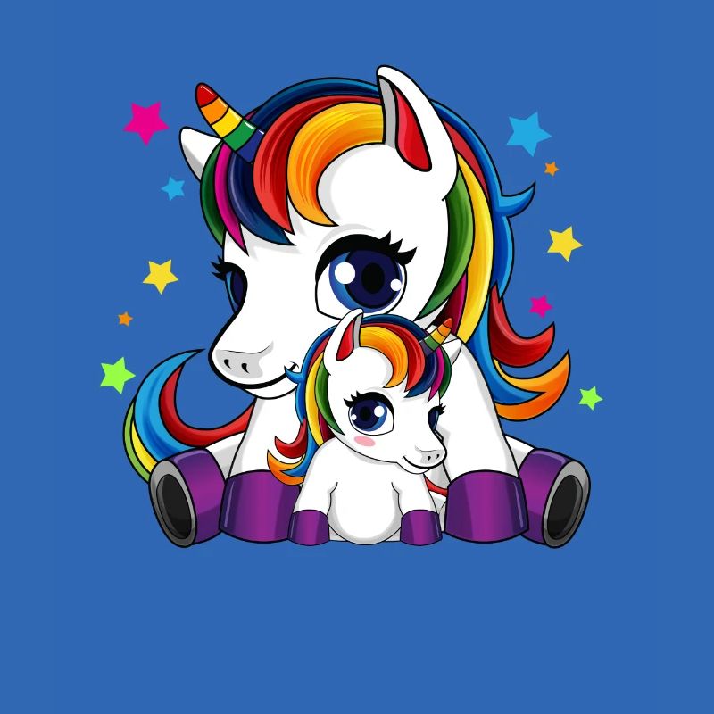 Mutter und Kind Einhorn - Muttertag