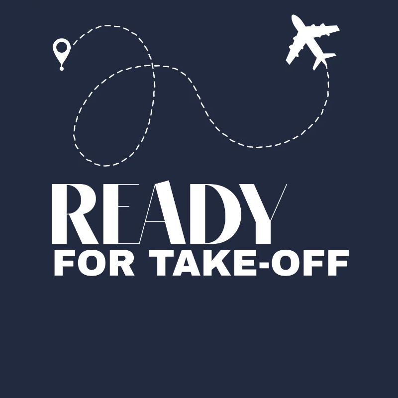 Ready for take-off flight The plane map excursion