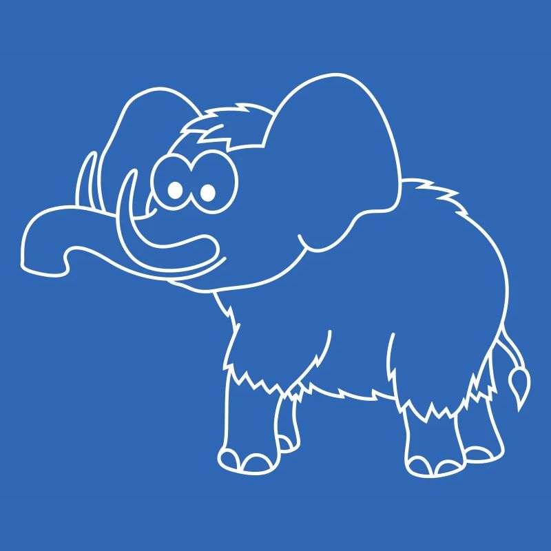 Mammut Comic Tier