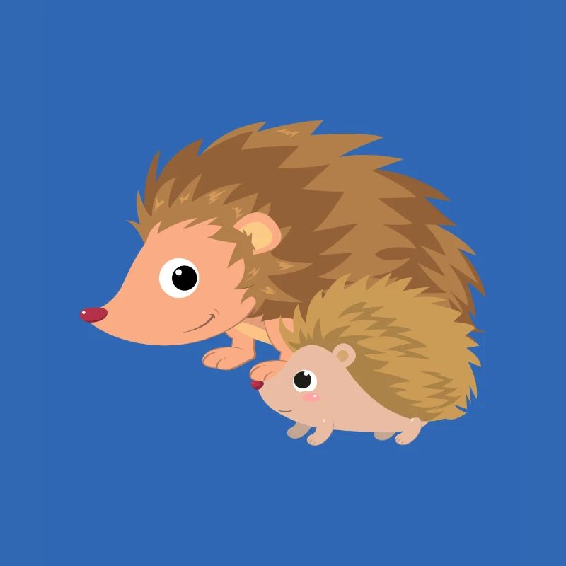 Hérisson avec bébé hérisson