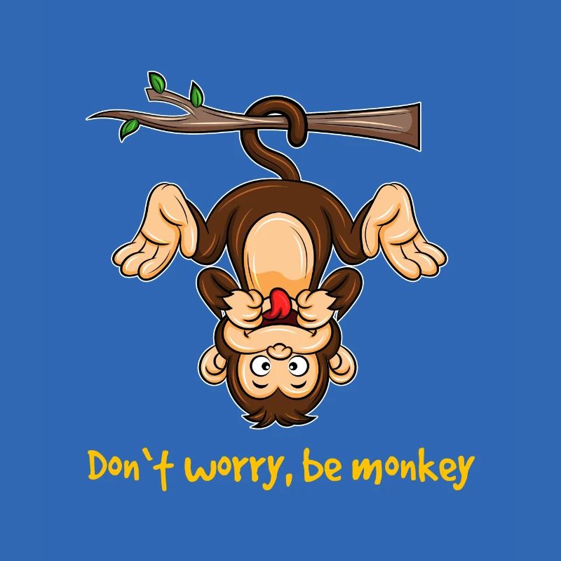 Monkey human monkey primates Don't worry the wild gift