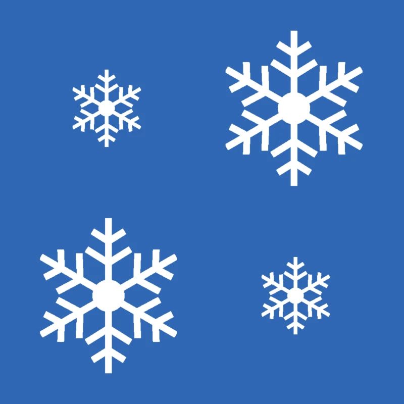 White snowflake / white snowflake