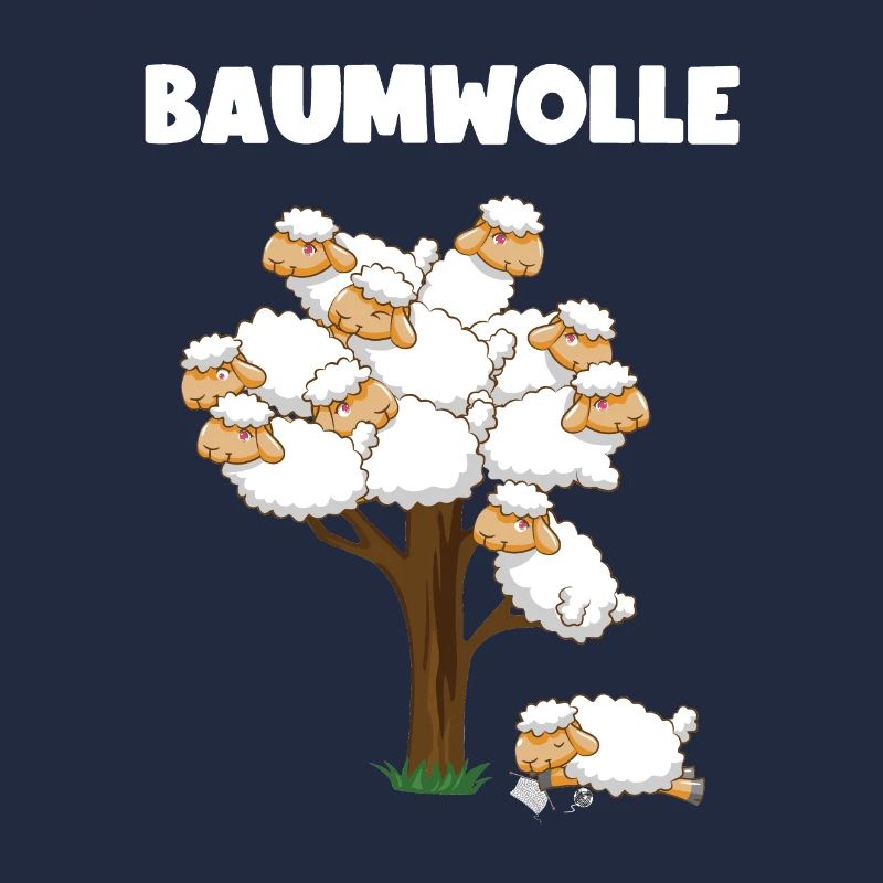 Lustiger Comic Baumwolle Schaf Spruch Geschenk