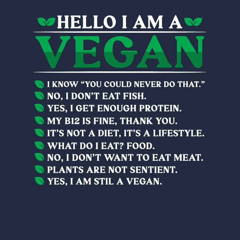 Hello I'm A Vegan