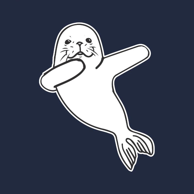 Cute Dabbing Seal