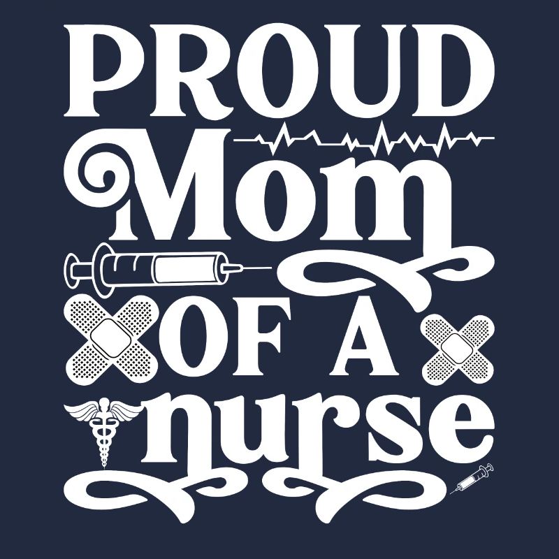 Stolze Mutter einer Krankenschwester